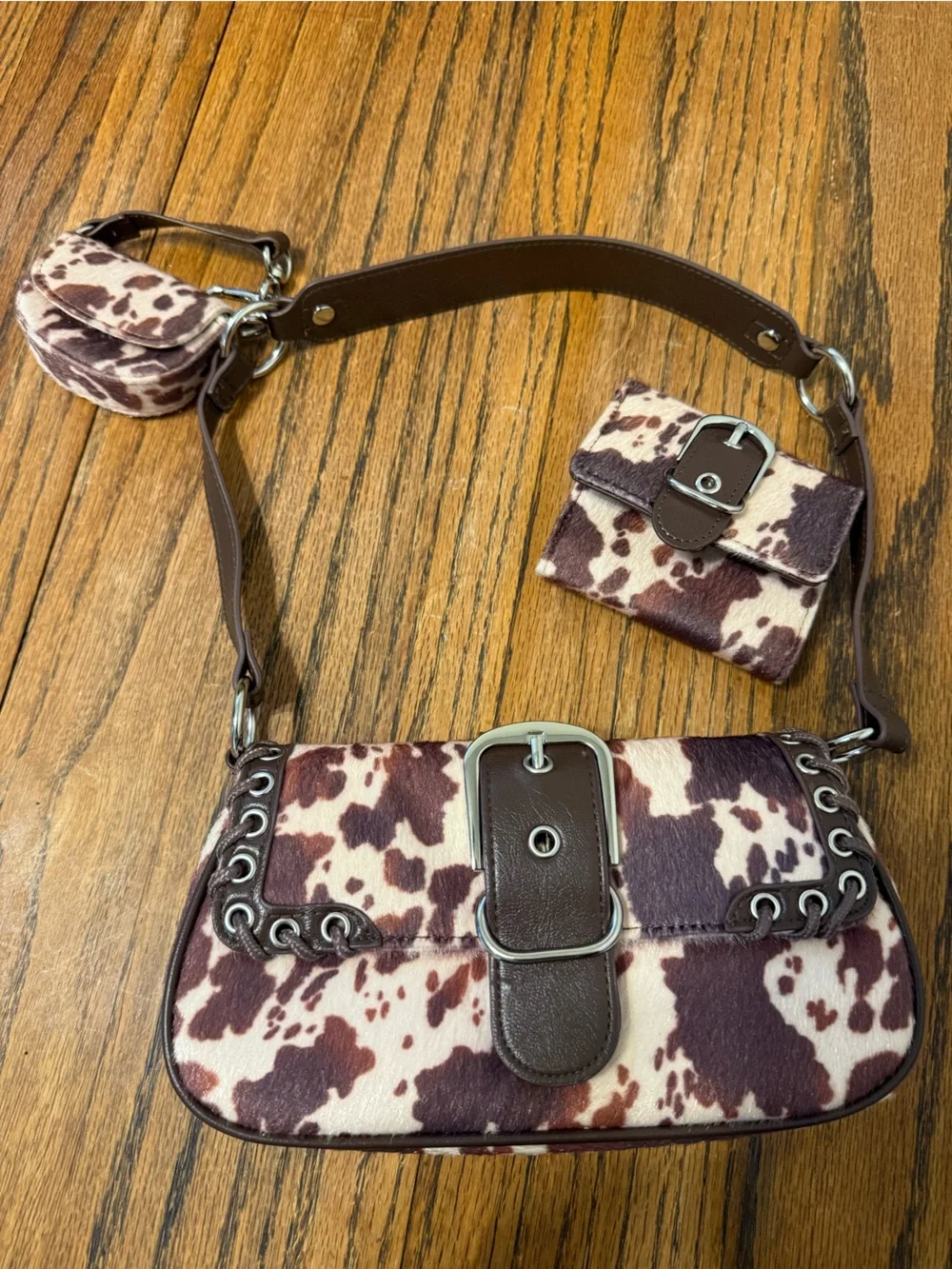 Shoulder bag trio brand new cowgirl matching shoulder purse key chain Pouch